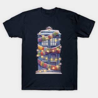 Christmas Police Box T-Shirt